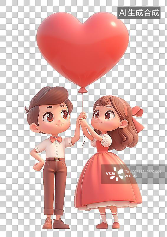 【AI数字艺术】3D情侣图片素材