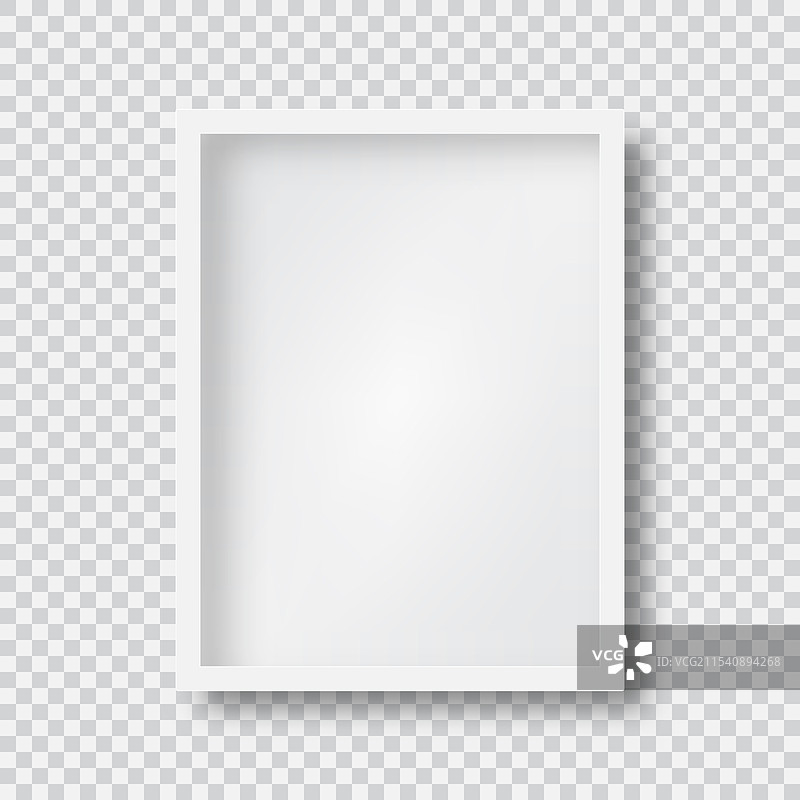 空白白色相框样板图片素材