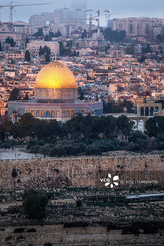 以色列耶路撒冷人文以及城市风光图片素材