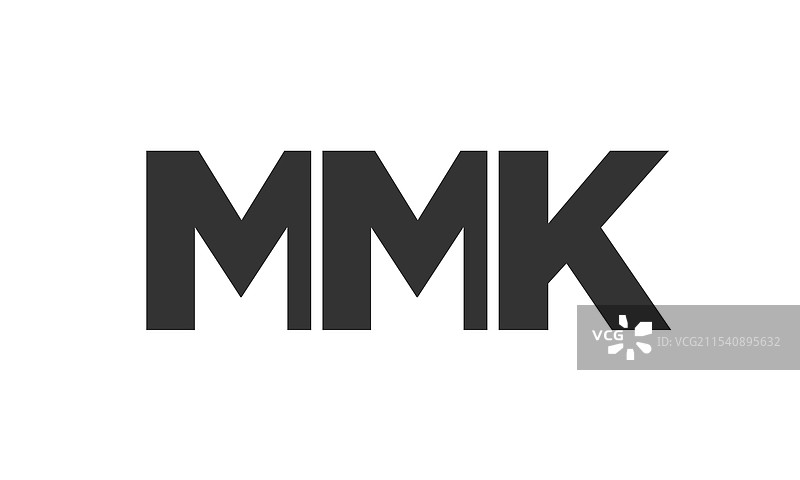 强大而现代的MMK标志设计模板图片素材