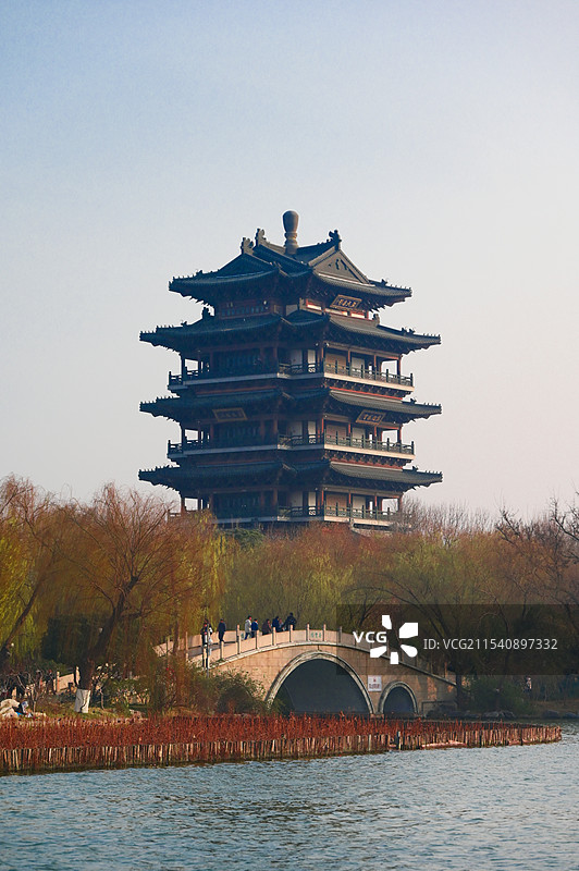 济南超然楼图片素材