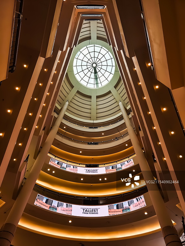 双子塔顶马来西亚吉隆坡双子塔图片素材