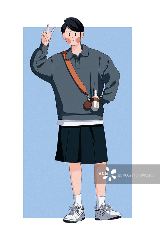 扁平化人物插画图片素材