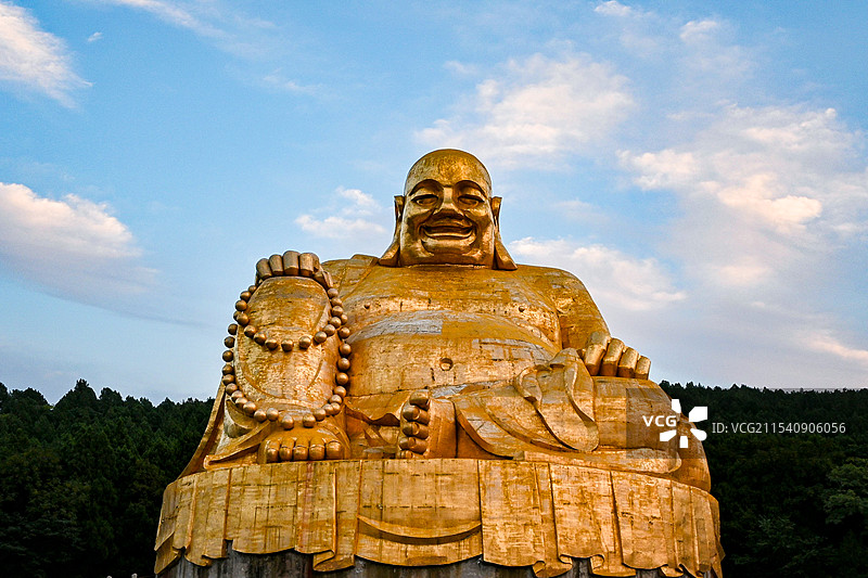 济南千佛山弥勒图片素材