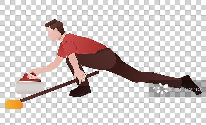 冰壶运动元素图片素材