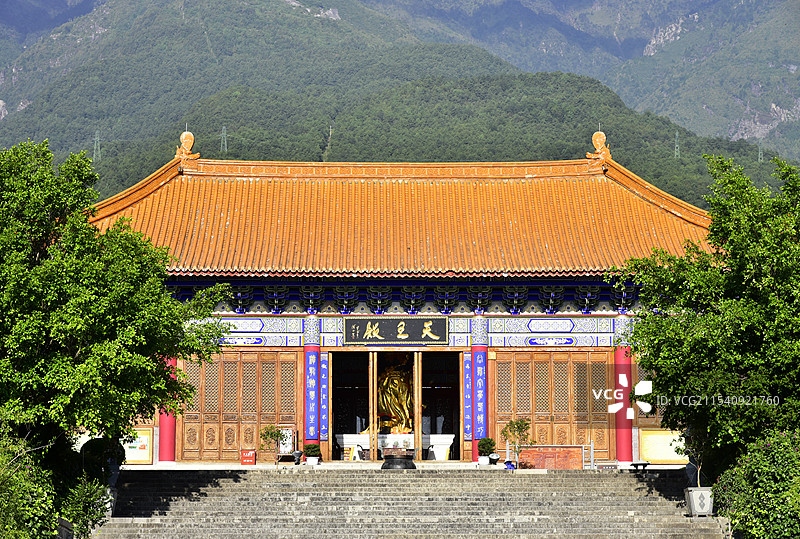 云南大理崇圣寺三塔公园古建筑天王殿图片素材