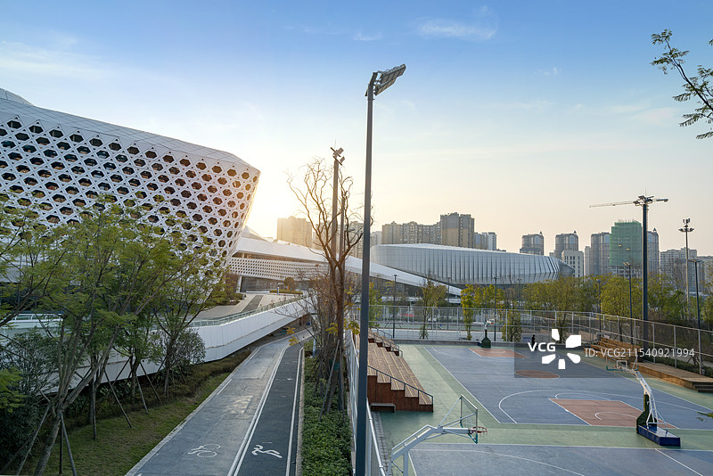 体育文化中心篮球场图片素材