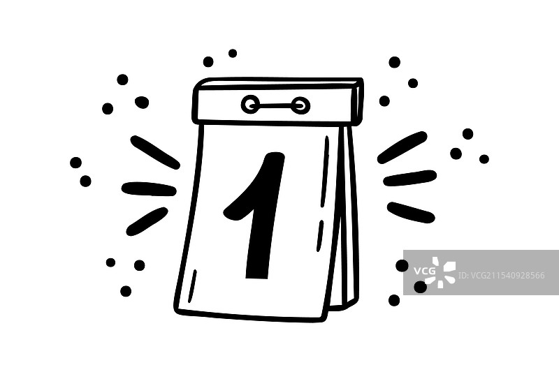 每月第一天的模板手册图片素材