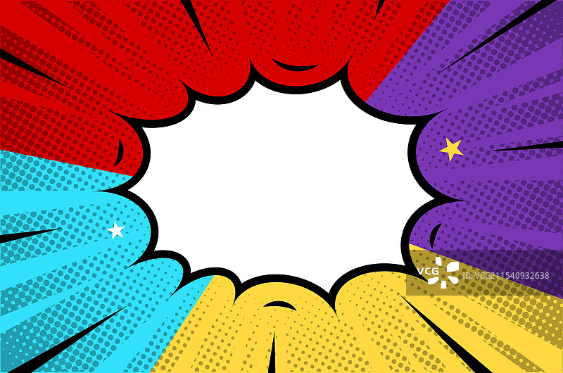 色彩丰富的弹出式漫画条背景设计图片素材