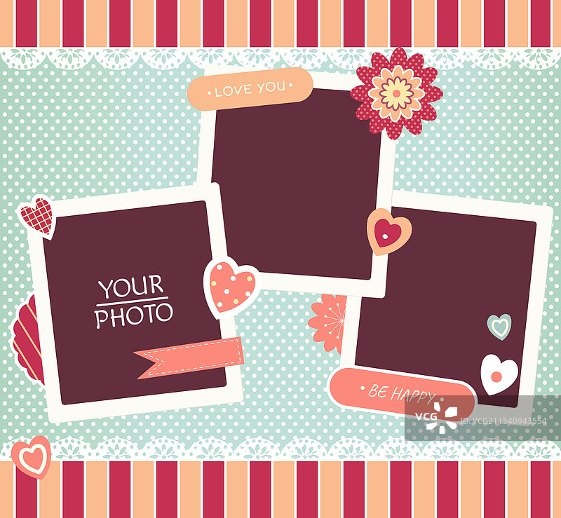 复古照片的情人节复古背景图片素材