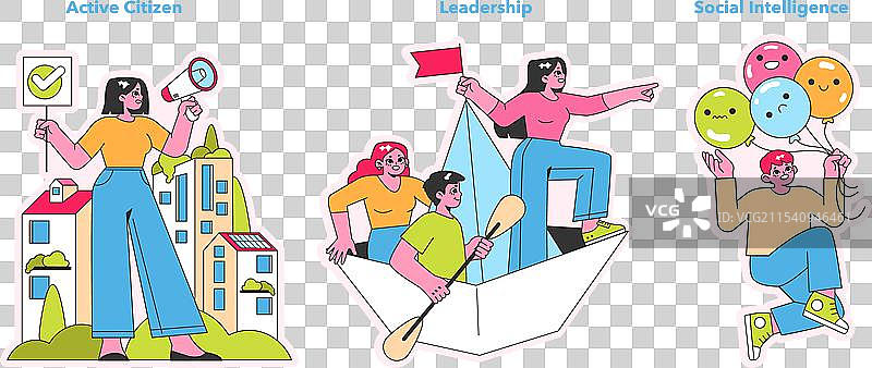 性格优势组合图片素材