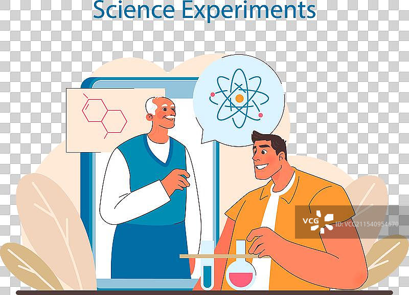 科学参与概念互动学习图片素材