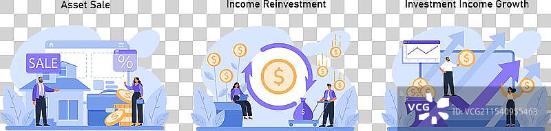 财务增长设置导航资产清算图片素材