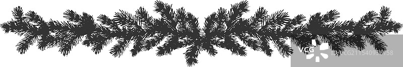 圣诞节装饰与松树枝图片素材