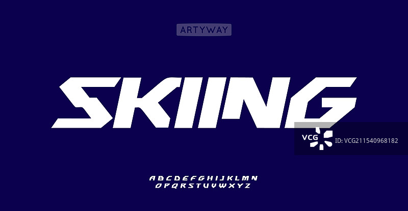 锐角字母的角度几何字体图片素材