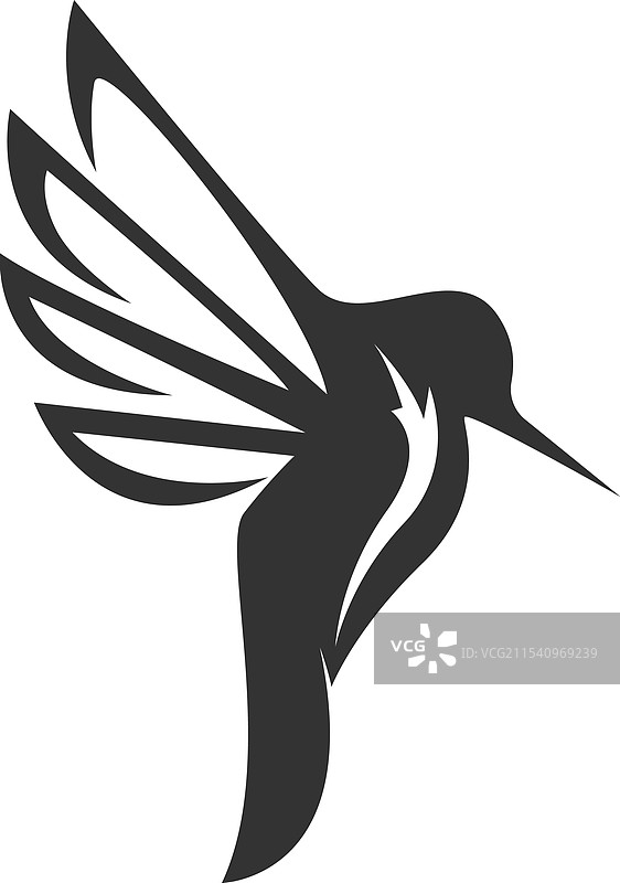 蜂鸟标志图标设计图片素材