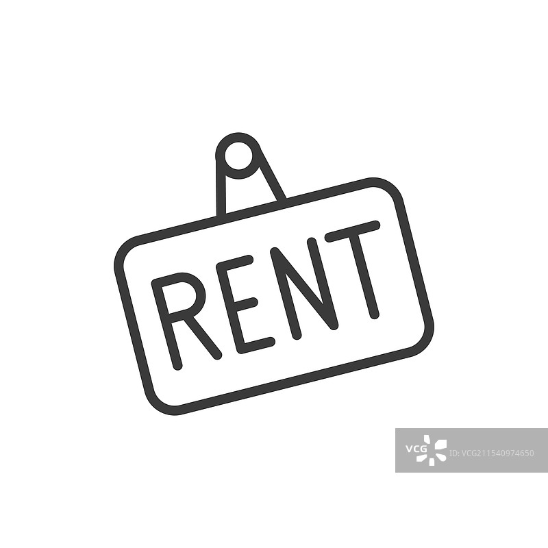 租赁标志图标，线条设计的租赁标志图片素材