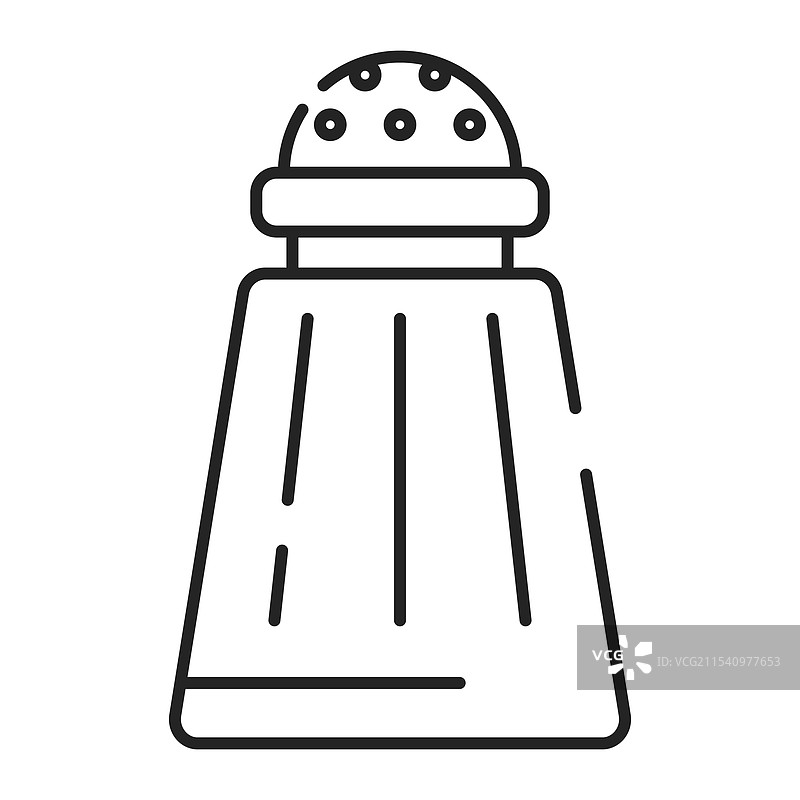 盐瓶线条图标孤立图片素材