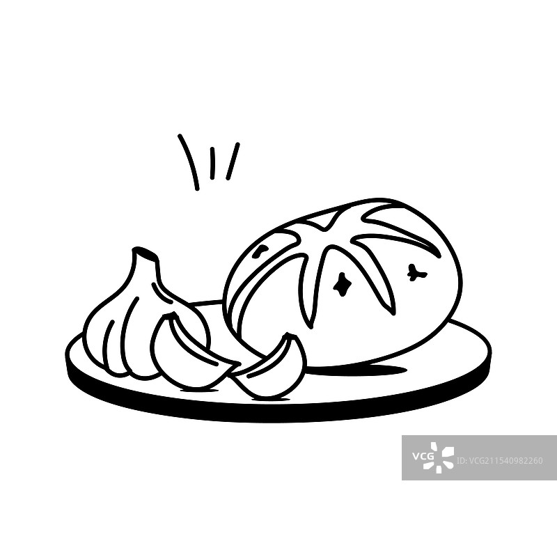 大蒜面包图片素材