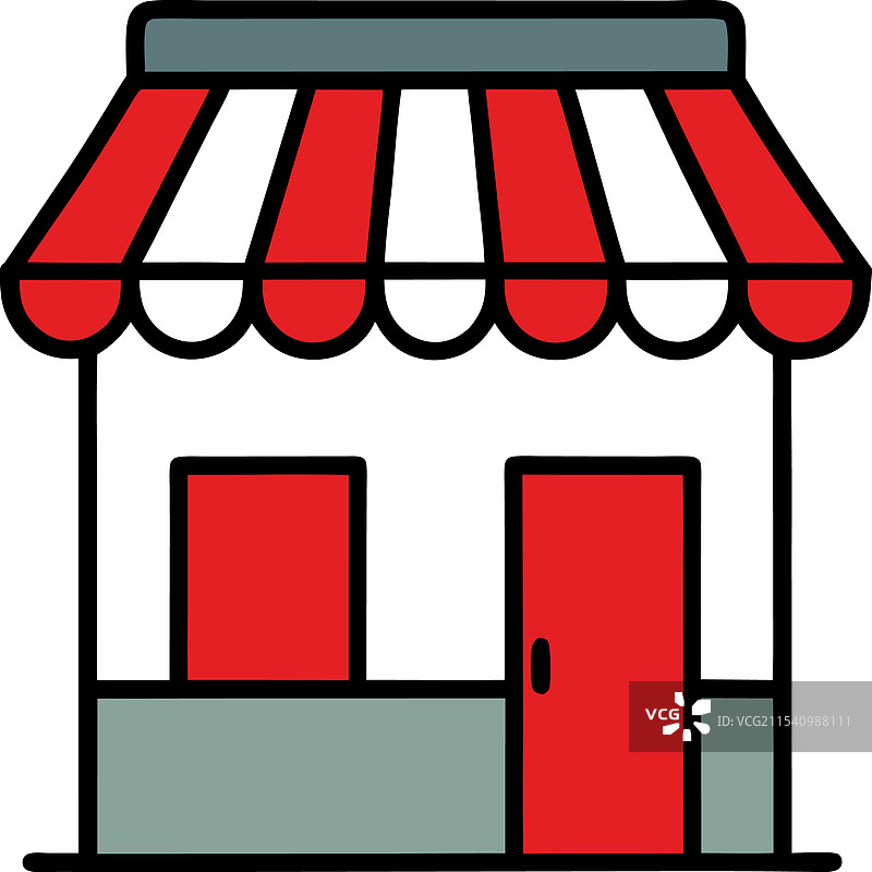 卡通风格的店面图片素材