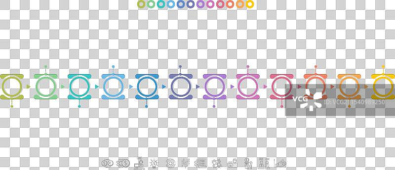 年度计划表 12个月 1年时间线图片素材