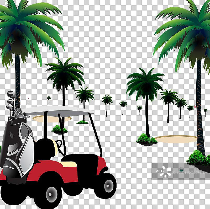 高尔夫球场路图片素材