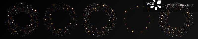 抽象金色发光半色调点状背景图片素材