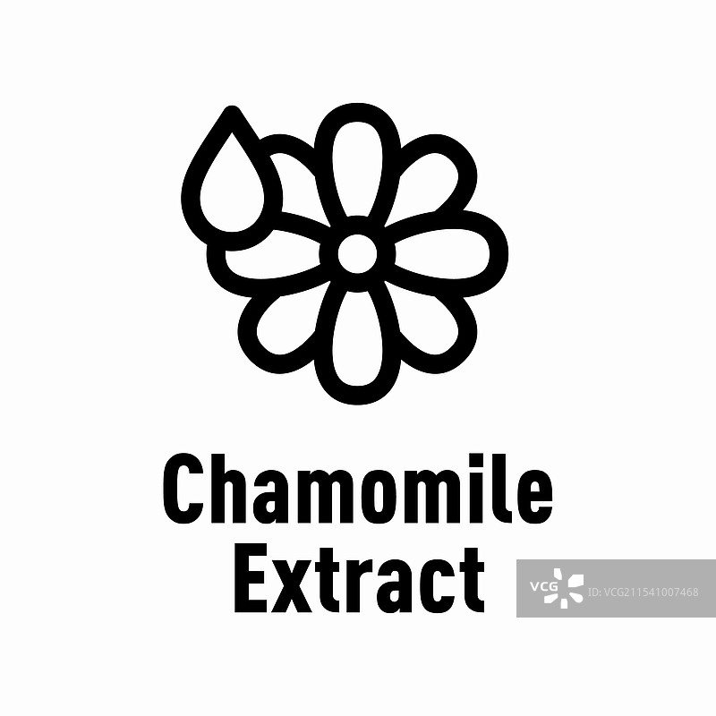 洋甘菊提取物信息标志图片素材