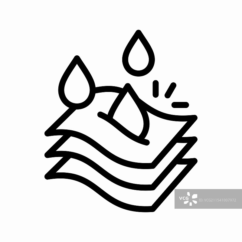 吸水层信息标志图片素材