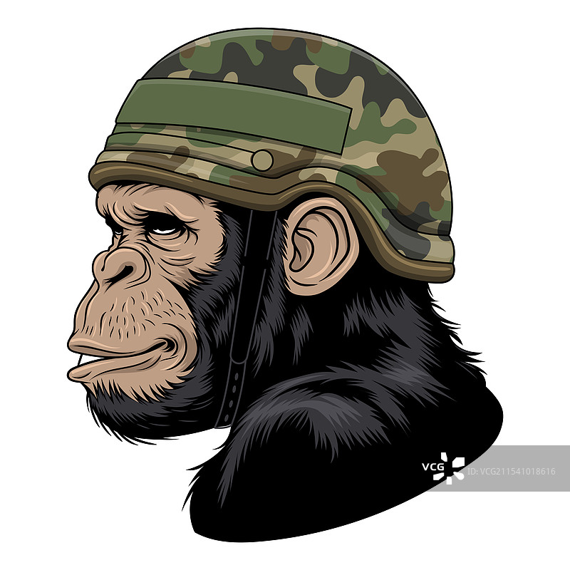 军事大猩猩艺术与猿兵艺术图片素材