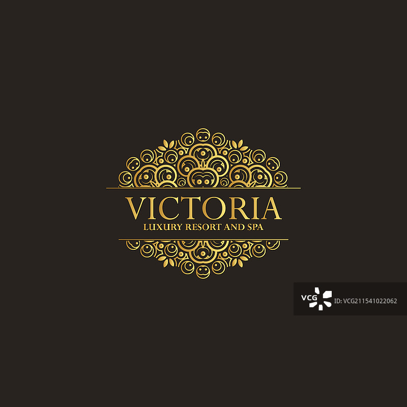 奢华酒店标签模板 时尚复古 皇家图片素材