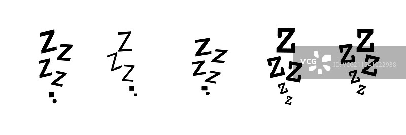 zzz 床 睡觉 打鼾 图标 小睡 嗯声图片素材