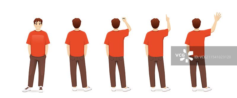 年轻男子的背影图片素材