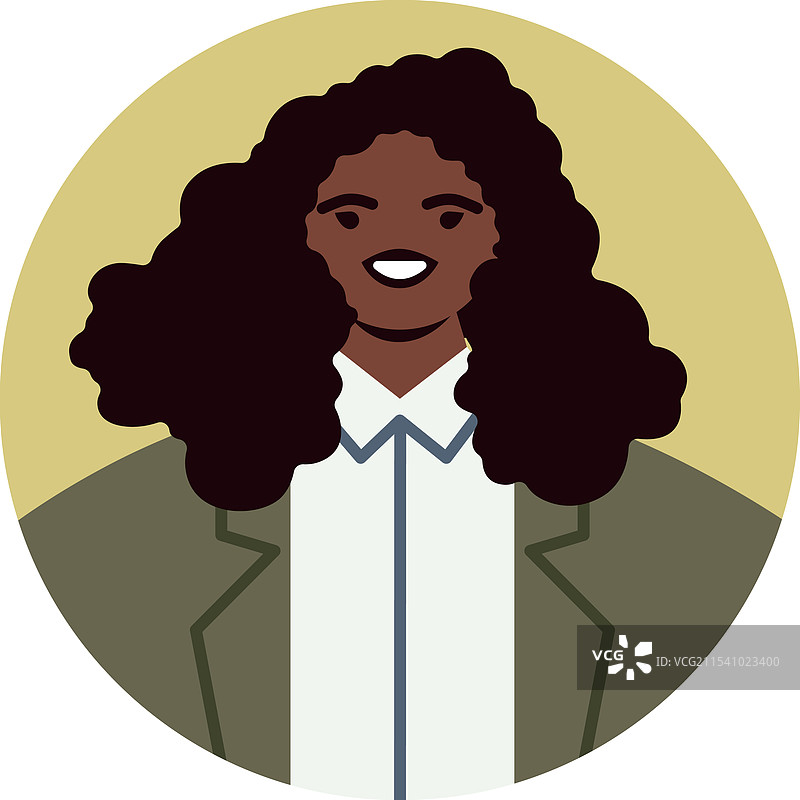 现代简约风格的微笑肖像图片素材