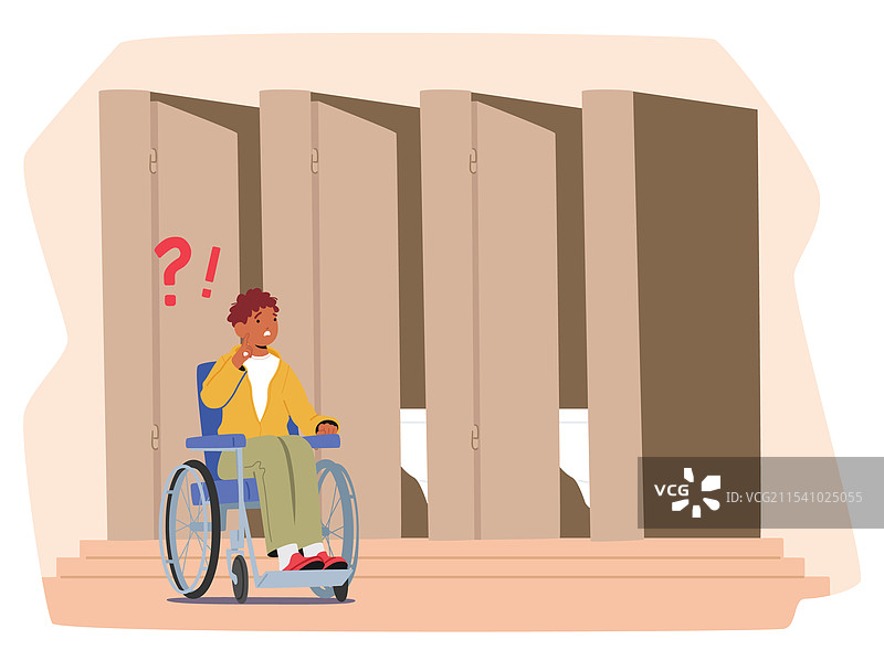 小男孩卡通角色坐在图片素材