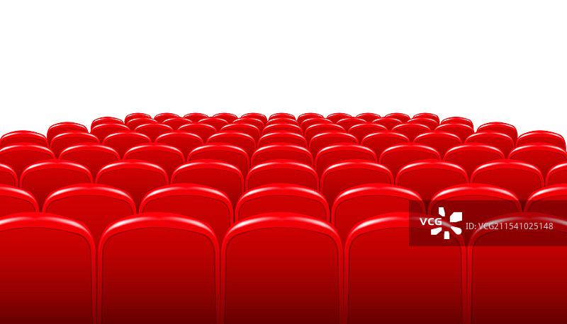 红色电影院或剧院座椅的排成行图片素材
