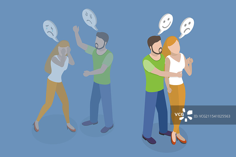 家庭的三维等距平面图图片素材