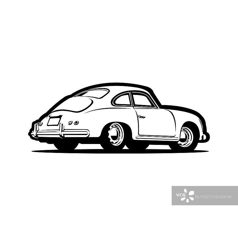 复古运动轿跑车 德国经典复古车图片素材