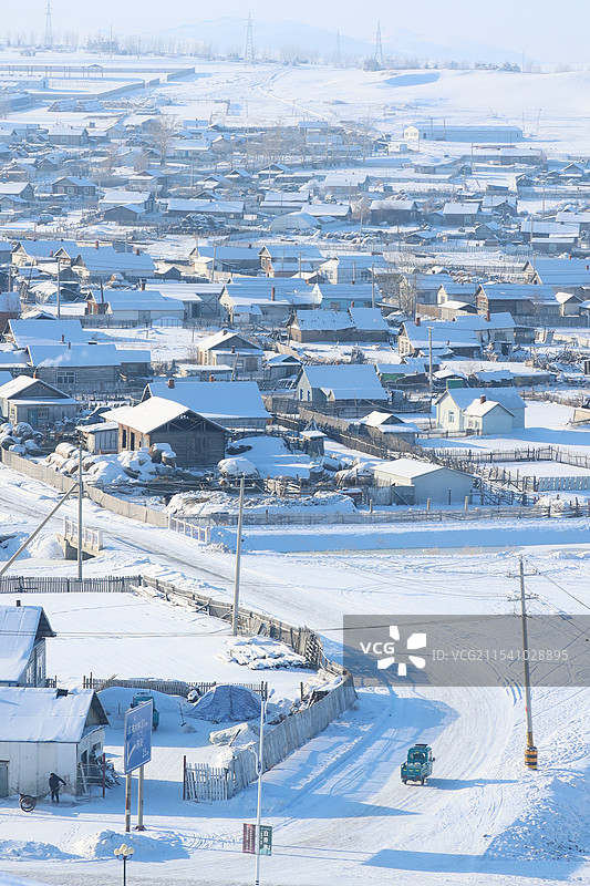呼伦贝尔的冬天图片素材