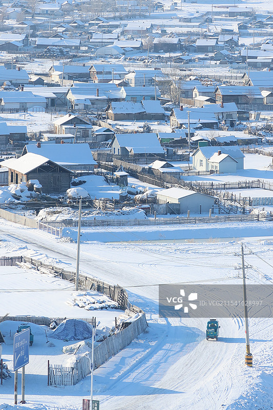 额尔古纳的小村图片素材