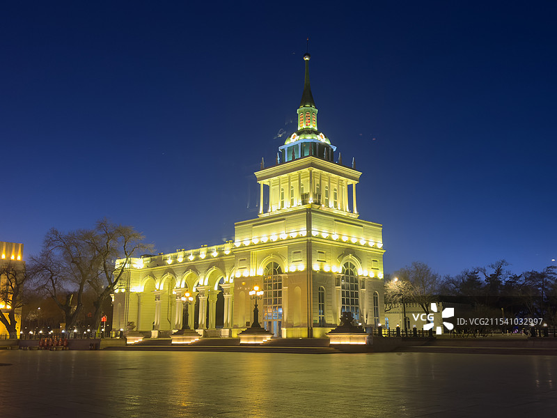 中国黑龙江省哈尔滨公园建筑图片素材