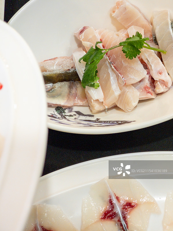 广东中山特色美食脆肉鲩火锅图片素材