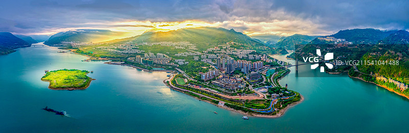 山水绥江图片素材