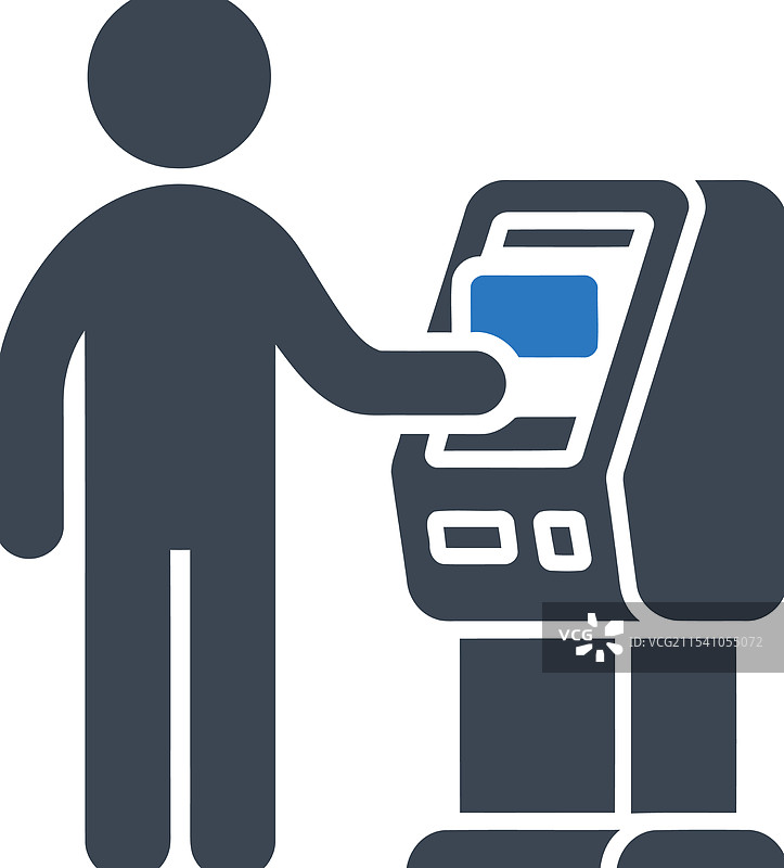 ATM机用户图标图片素材