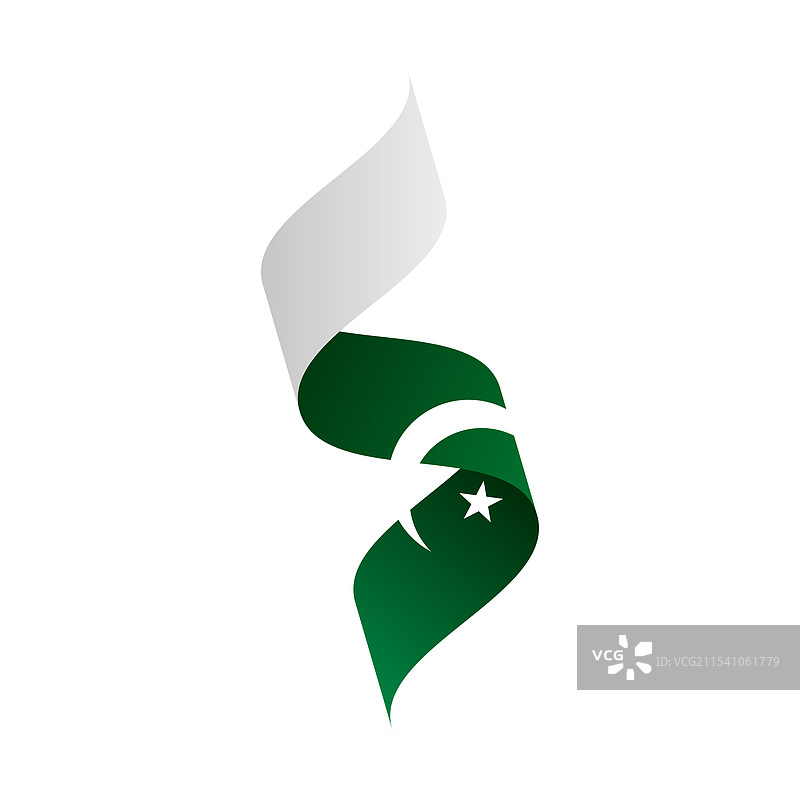 巴基斯坦国旗丝带图片素材