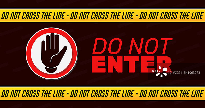 警告条纹黄色和黑色胶带图片素材