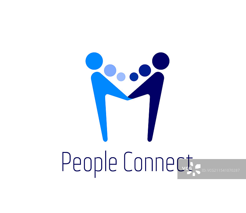 社区或团队合作将人们联系在一起图片素材