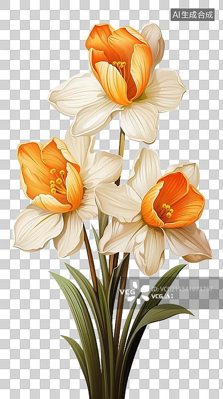 【AI数字艺术】白色开花植物的特写镜头图片素材