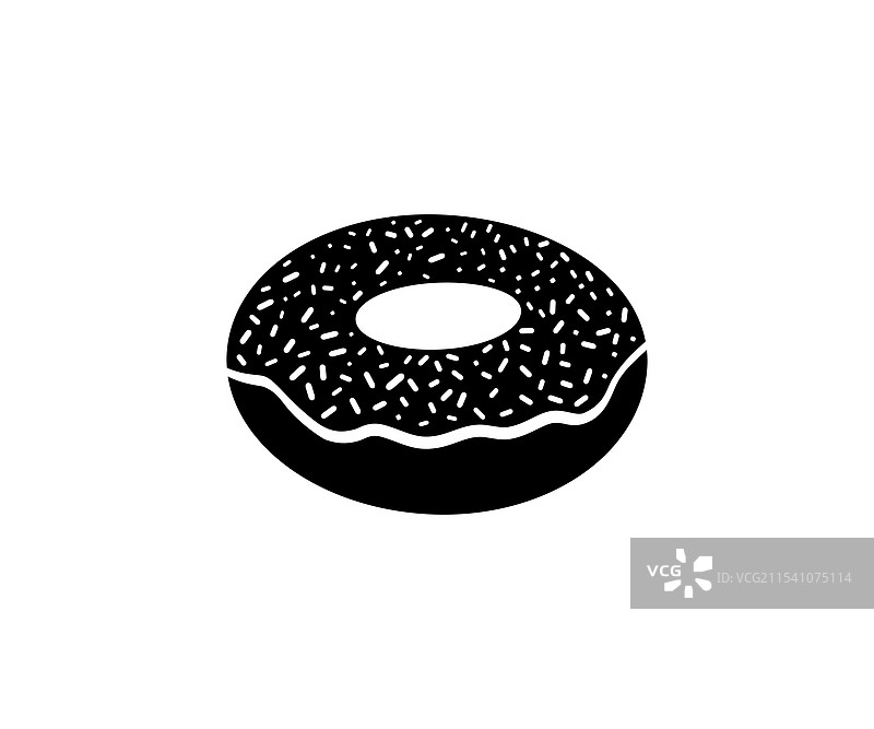 甜甜圈图标模板或甜甜圈符号图片素材