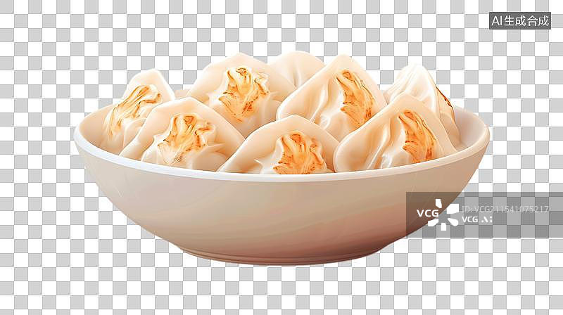 【AI数字艺术】一大碗煎饺图片素材